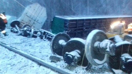 Картинка: Крушение поезда в Омской области