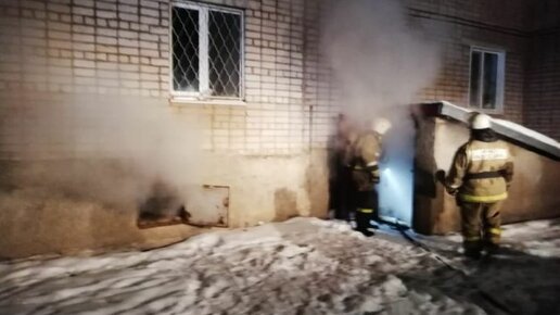 Картинка: Из-за неизвестного произошел пожар в девятиэтажке Бугульмы