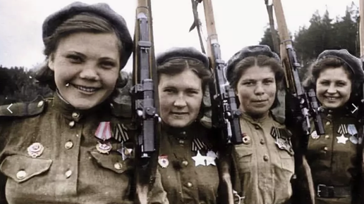 Картинка: Женщины-снайперы Великой Отечественной