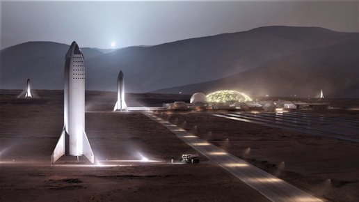 Картинка: Илон Маск построит первую базу на Марсе в 2028 году