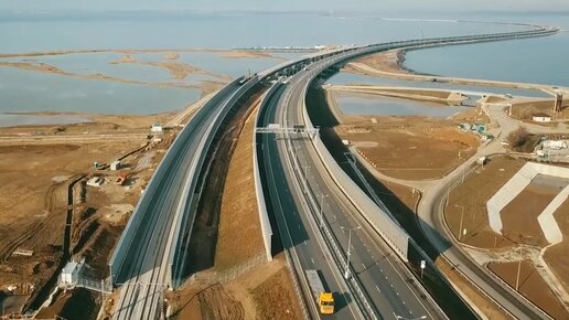 Картинка: Крымский мост, новые авто- и ЖД-подходы с 