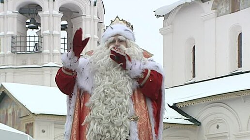 Картинка: Дед Мороз из Великого Устюга встретился с ярославцами