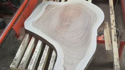 Картинка: Как сделать стол из слэба натурального дерева