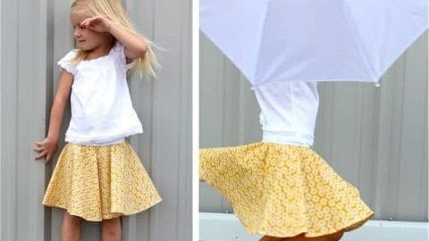 Картинка: Летняя и очень легкая юбка для девочки своими руками