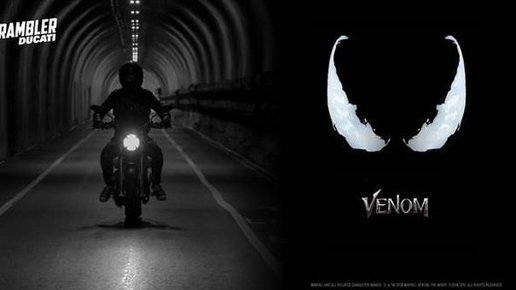 Картинка: Герой фильма Venom выбрал итальянский мотоцикл