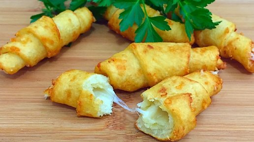 Картинка: Простая еда \ Картофельные круассаны с сыром